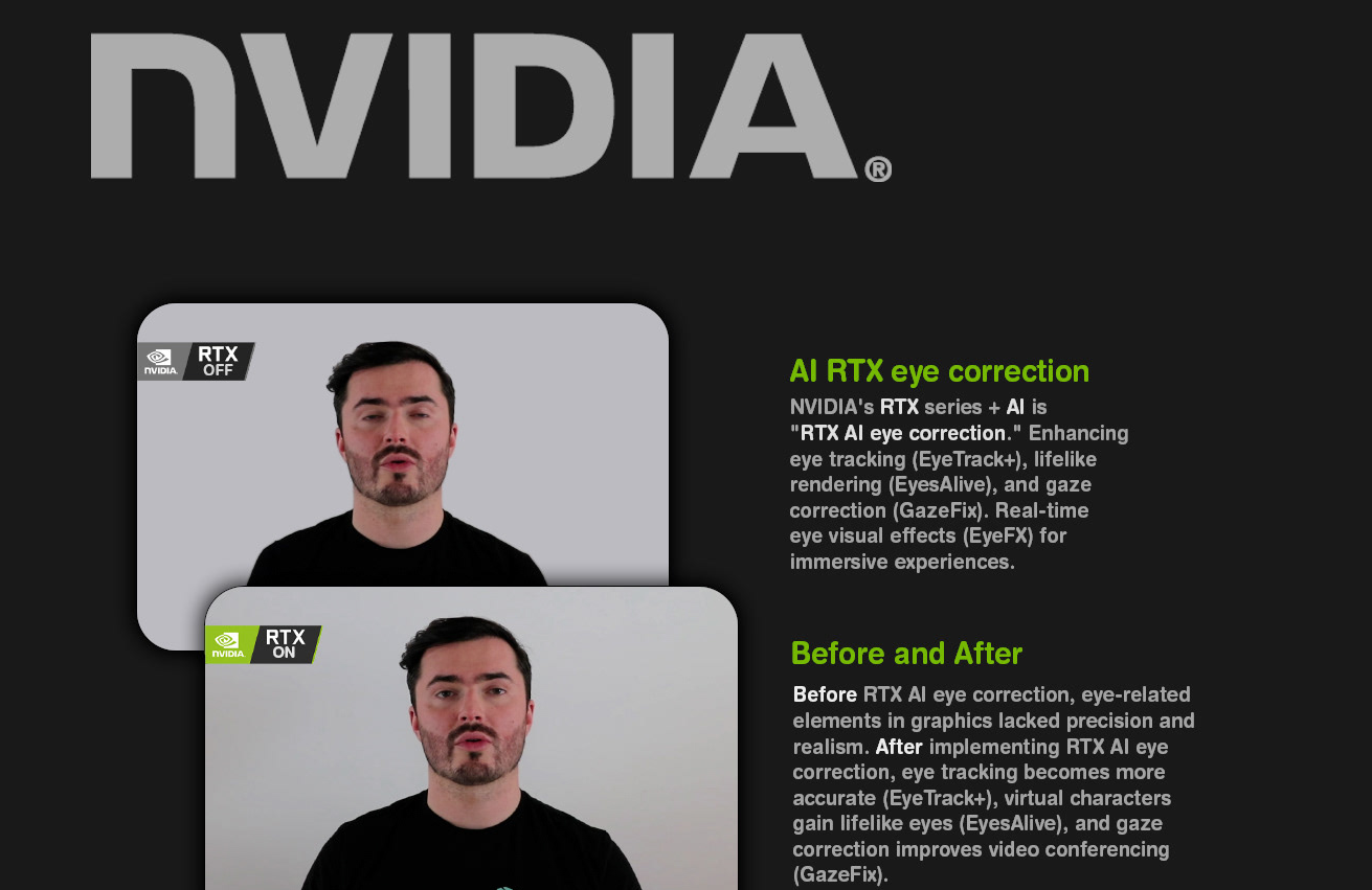 Nvidia Eye Correction